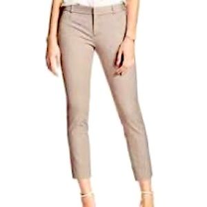 Banana Republic Factory Sloan Crop Stretch Work Pants Khaki/ Light Tan